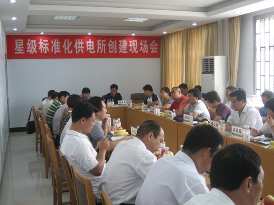 市局召開(kāi)“星級(jí)標(biāo)準(zhǔn)化供電所創(chuàng)建現(xiàn)場(chǎng)會(huì)”